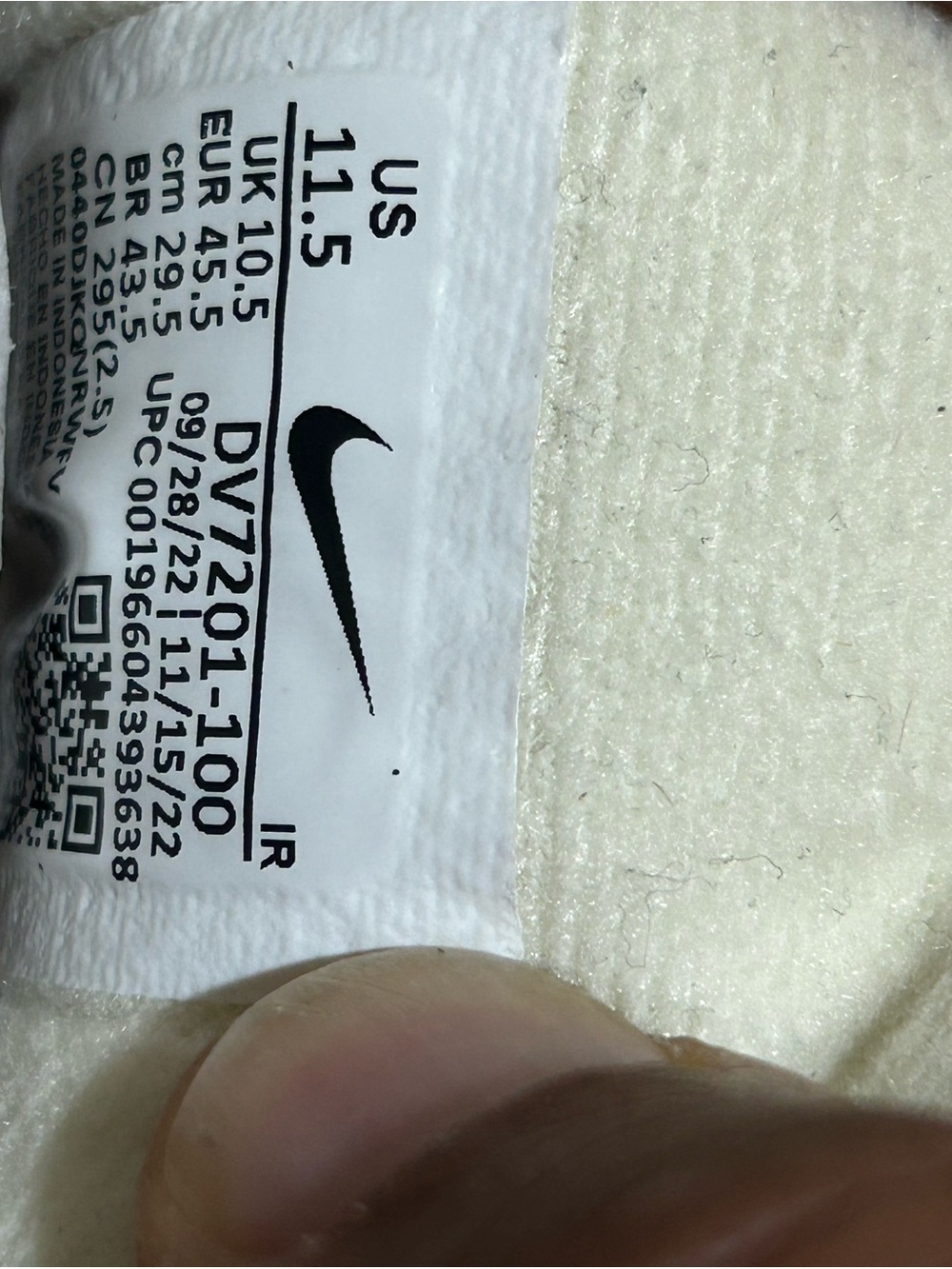 Nike Air Trainer 1 Coconut Milk DV7201-100 - Picture 7 of 7